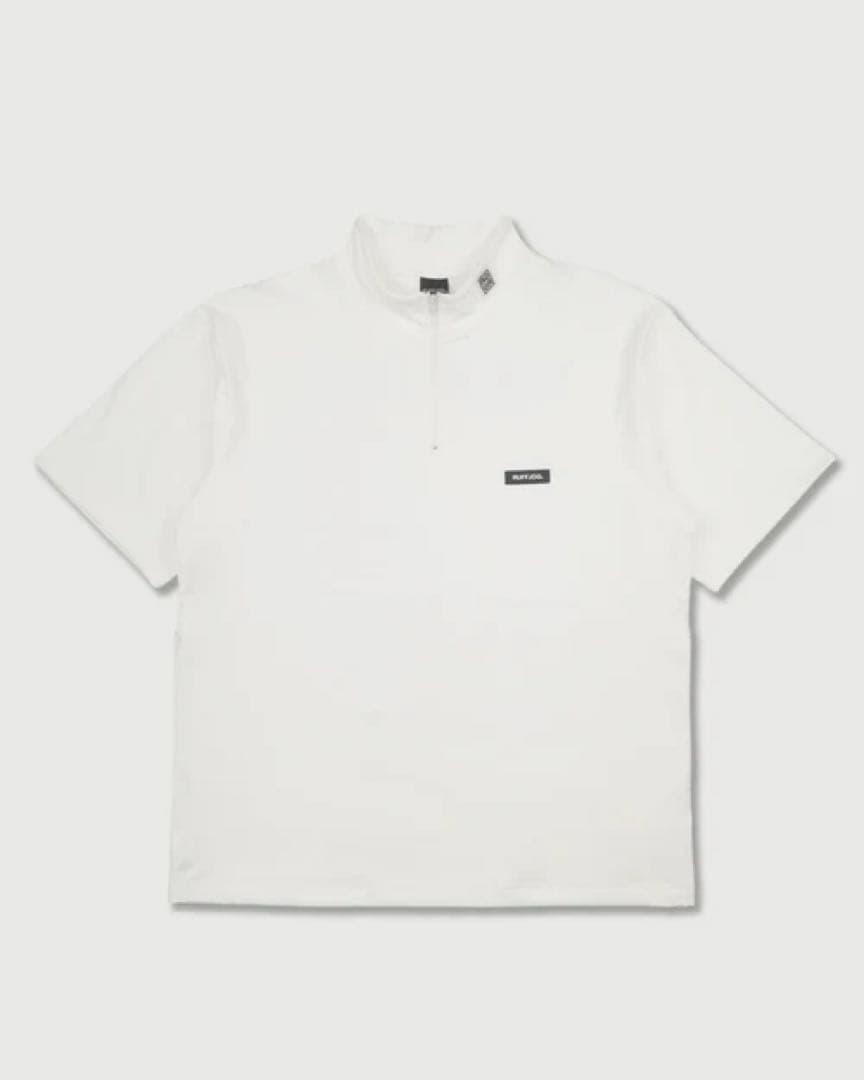 RUFFLOG HALF ZIP SHIRT ホワイト　サイズM