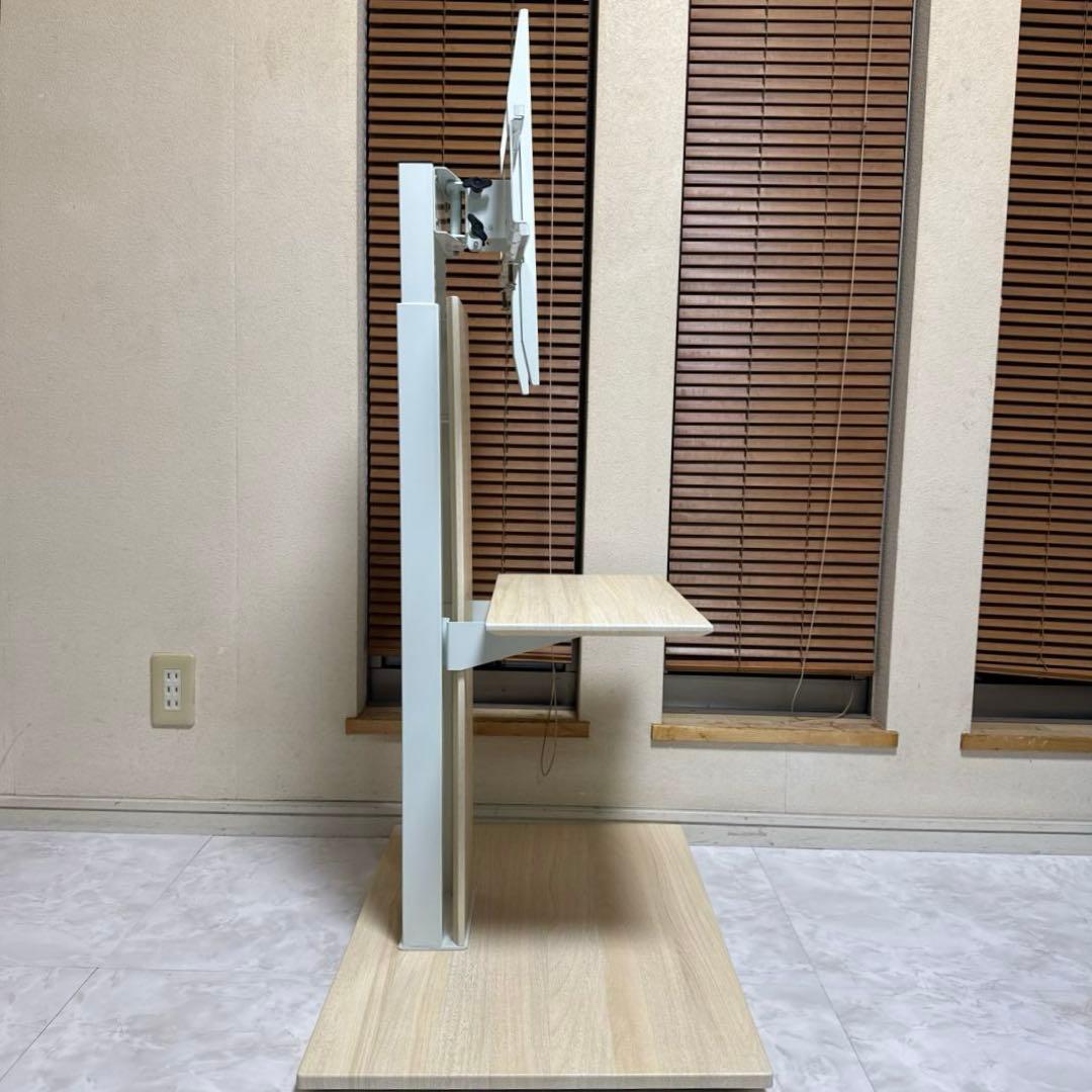 テレビスタンド 32～77インチ対応 隠しキャスター付き 【上下/左右首振り】