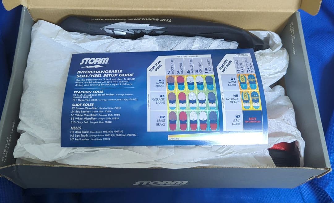 ストームSP3 ボウリングシューズ メタリックレッド サイズ25㌢ 左右兼用