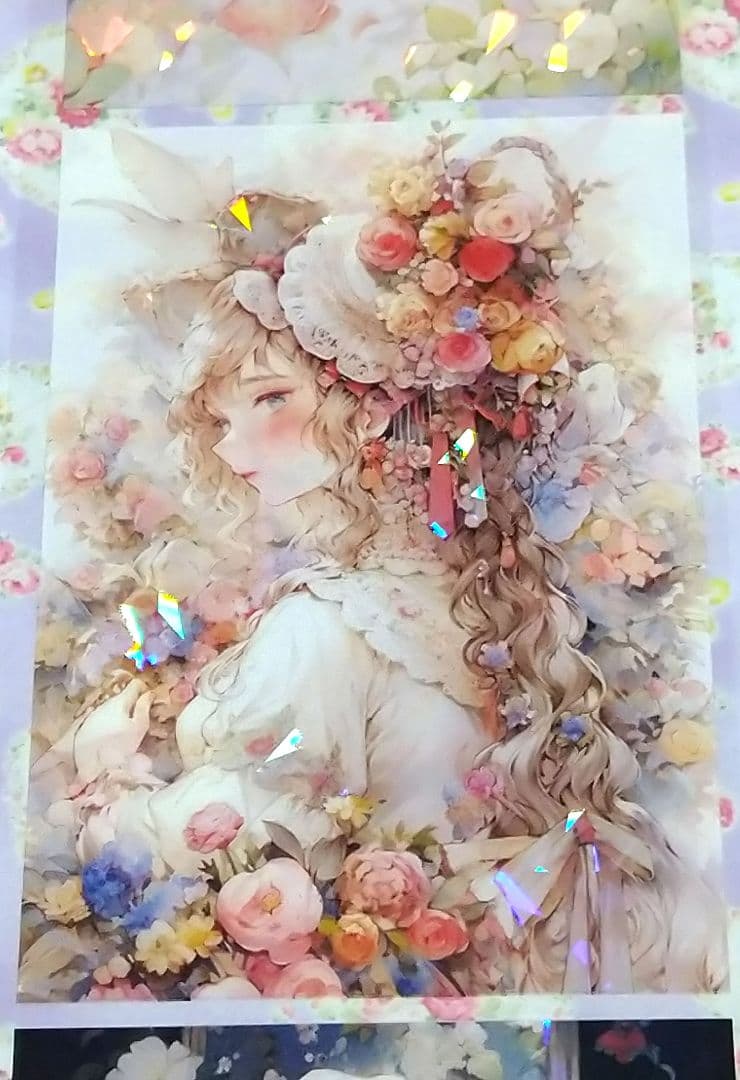 廃盤品✩J834＃花雾睡美人(贝壳光)听风芥尘切り売り海外人物女の子AIマステ