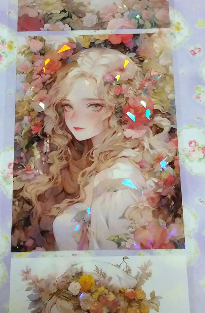 廃盤品✩J834＃花雾睡美人(贝壳光)听风芥尘切り売り海外人物女の子AIマステ