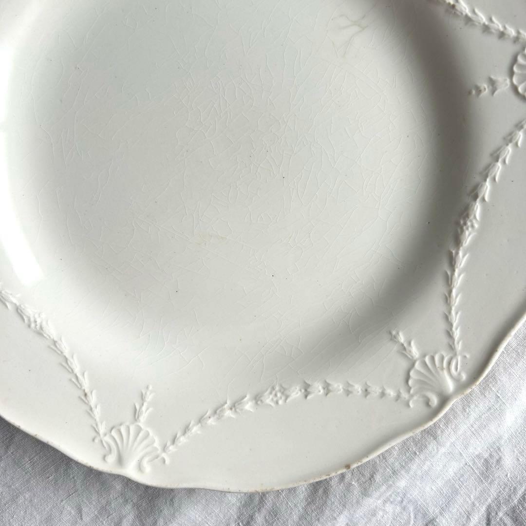ミントン　レリーフプレート　ディナー　大皿　26.5㎝　フランスアンティーク