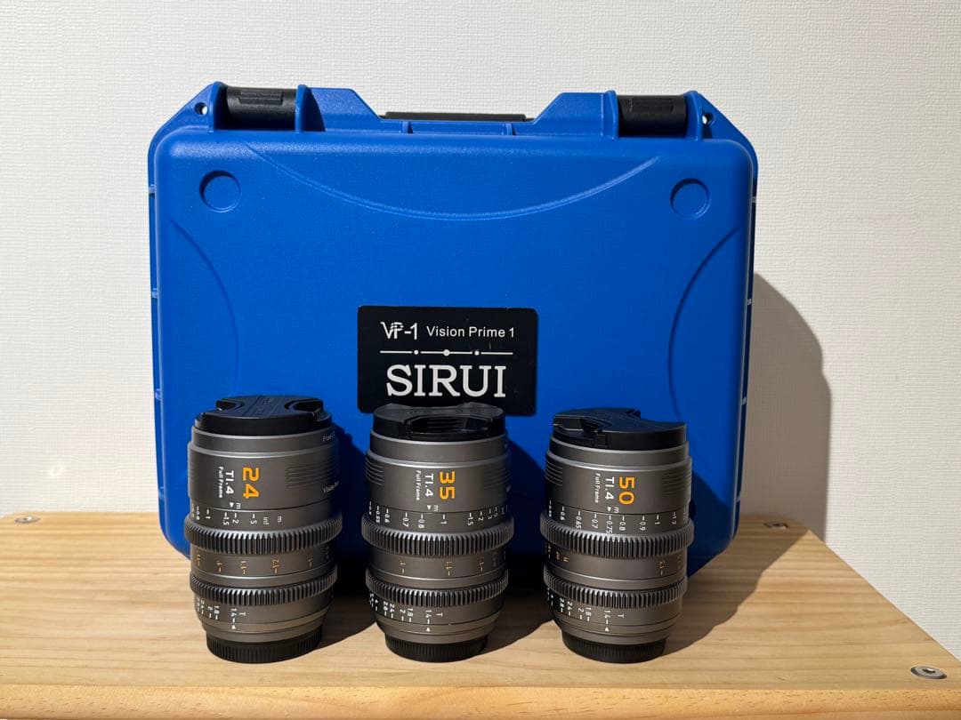 SIRUI シネマレンズ 3本セット(24mm/35mm/50mm)