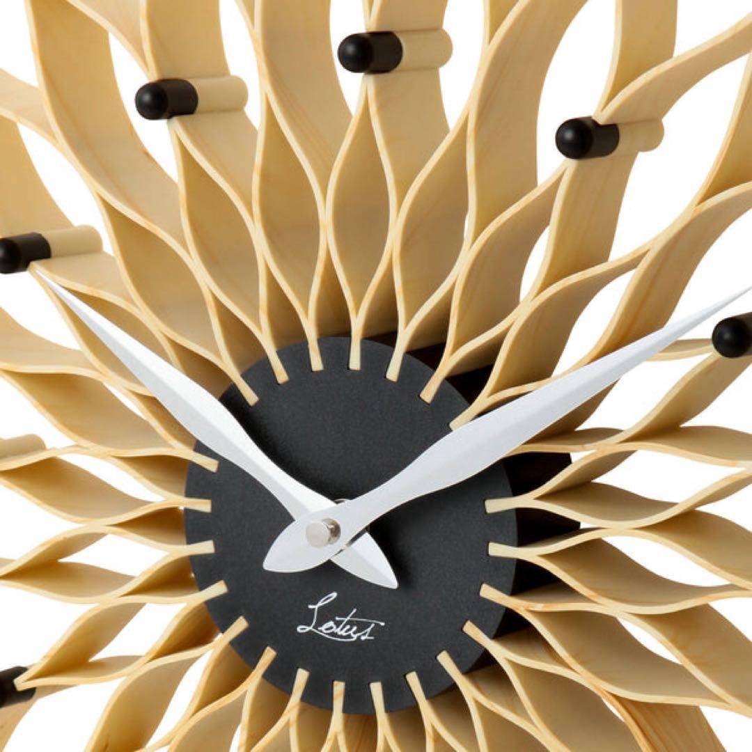 【美品】Francfranc フラワー 壁掛け時計 おしゃれ お花