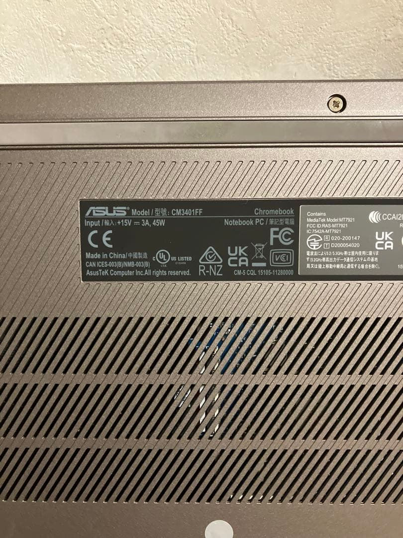 Chromebook本体 ASUS Chromebook Plus CM34 Flip