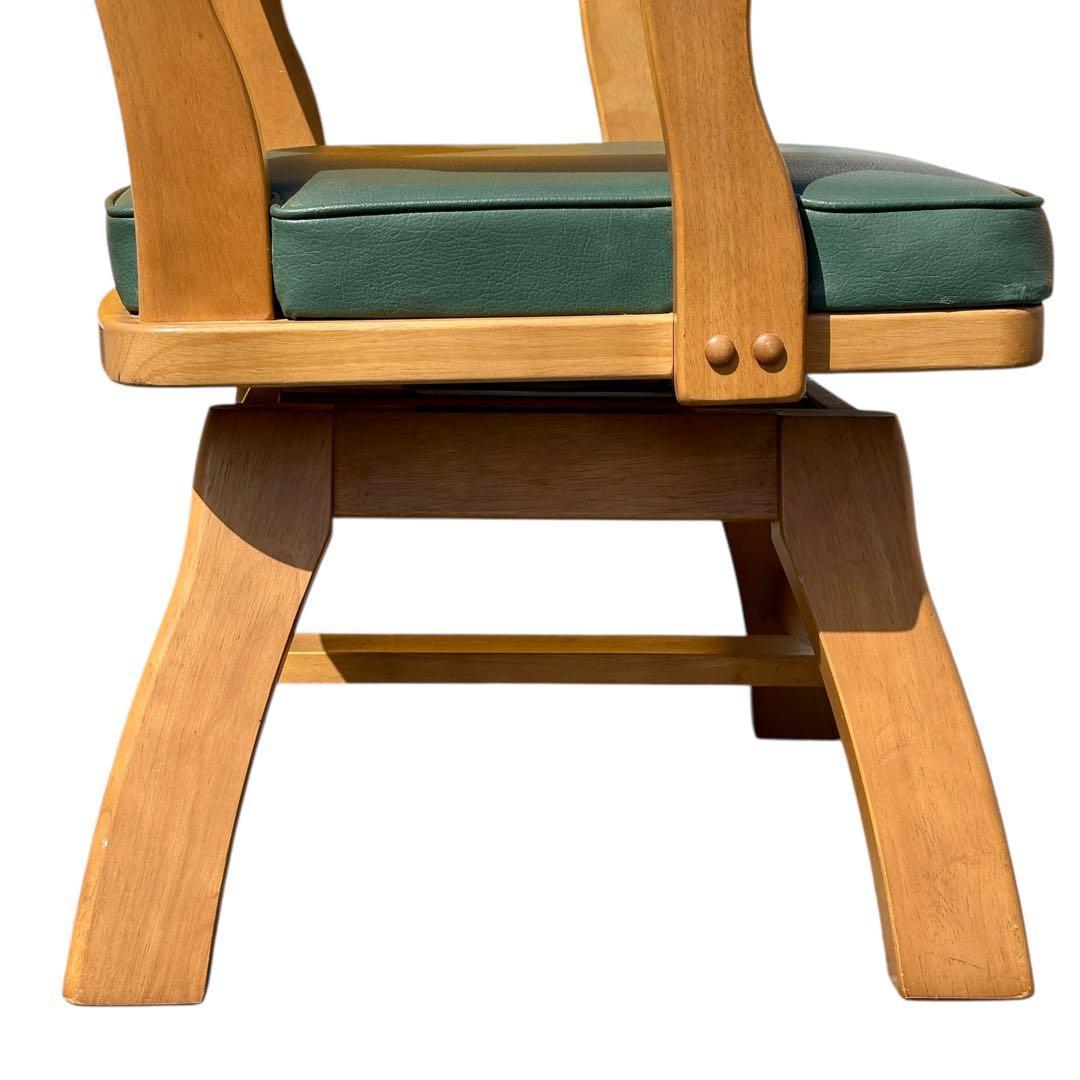 Karimoku カリモク ダイニングチェア RUSTIC 回転椅子 肘掛け付き