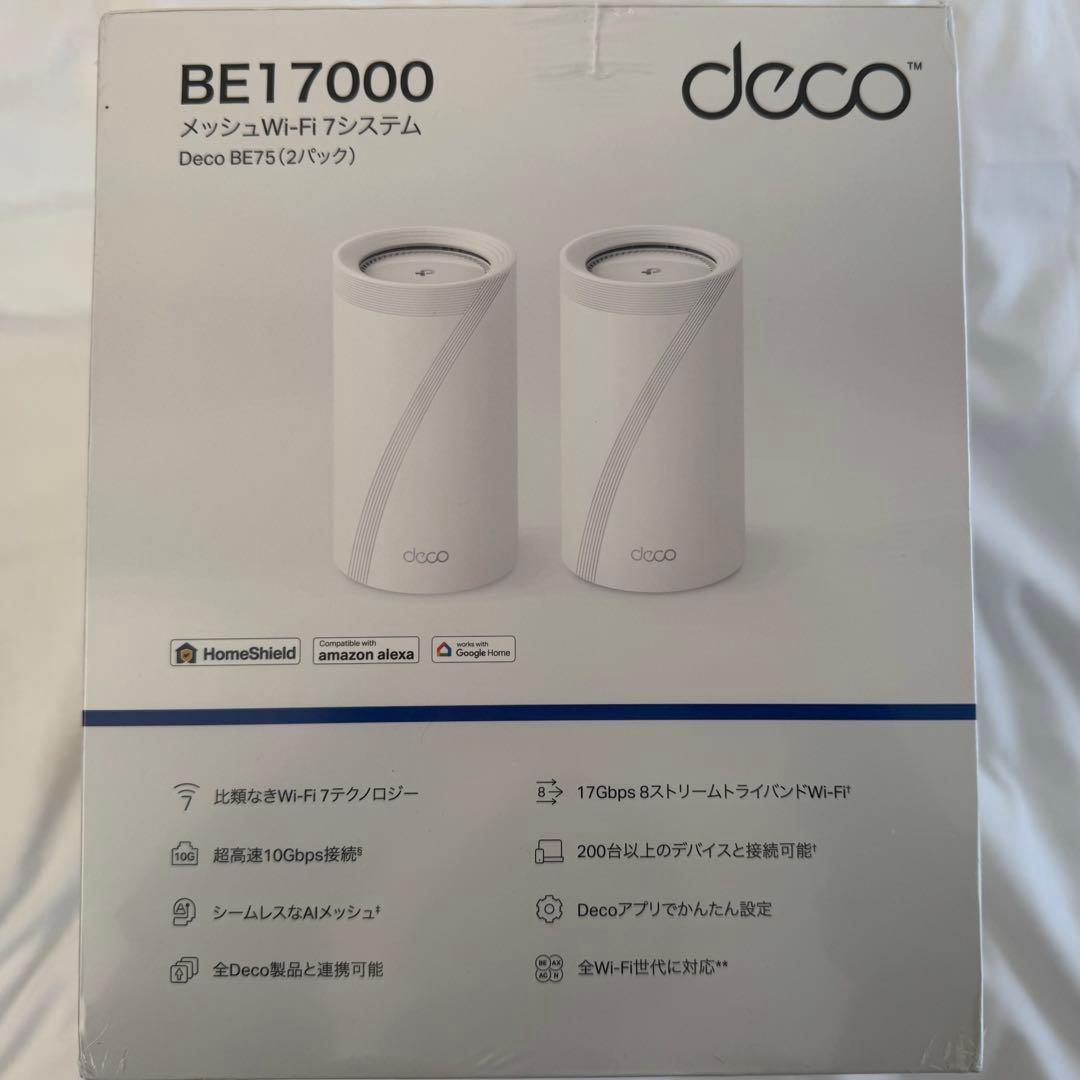 TP-Link Deco BE75 メッシュWi-Fi7