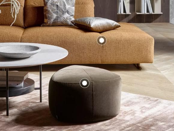 【美品/値引き可能】BoConceptBermudaフットスツールライトグリーン