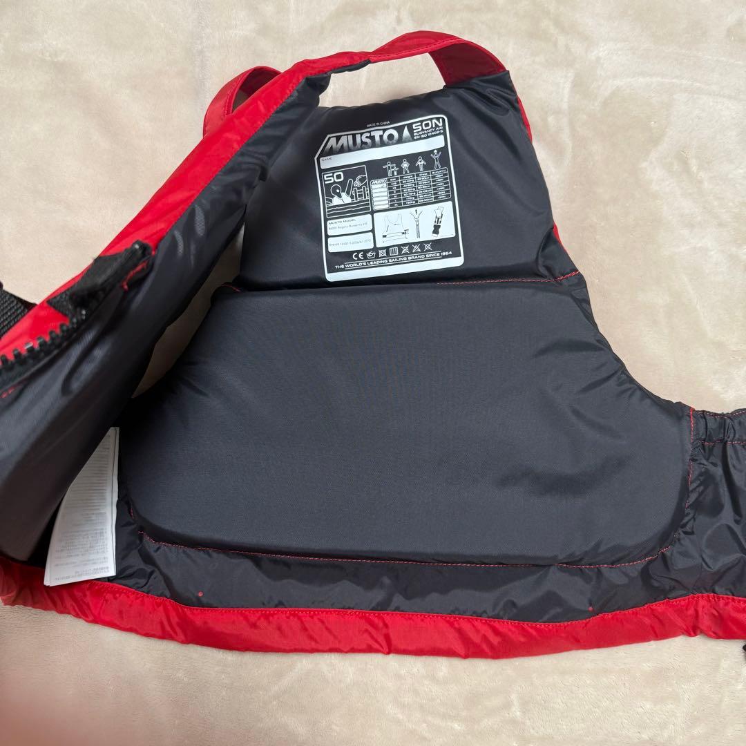 【新品】MUSTO ライフジャケット XXS レッド