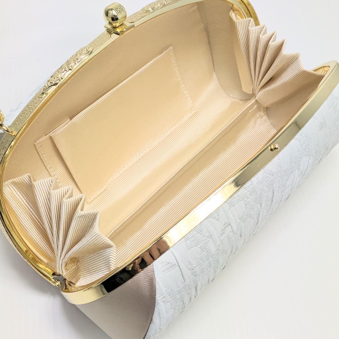 ふくれ織 草履 バッグ セット 緑 グリーン ゴールド フリーサイズ u33-4