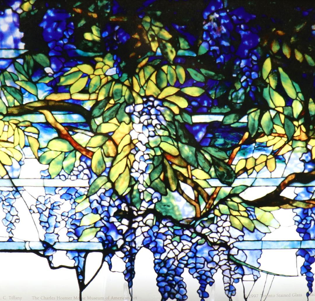 トランザム ティファニー ヴィンテージ ステンドグラス 藤の欄間 トロント
