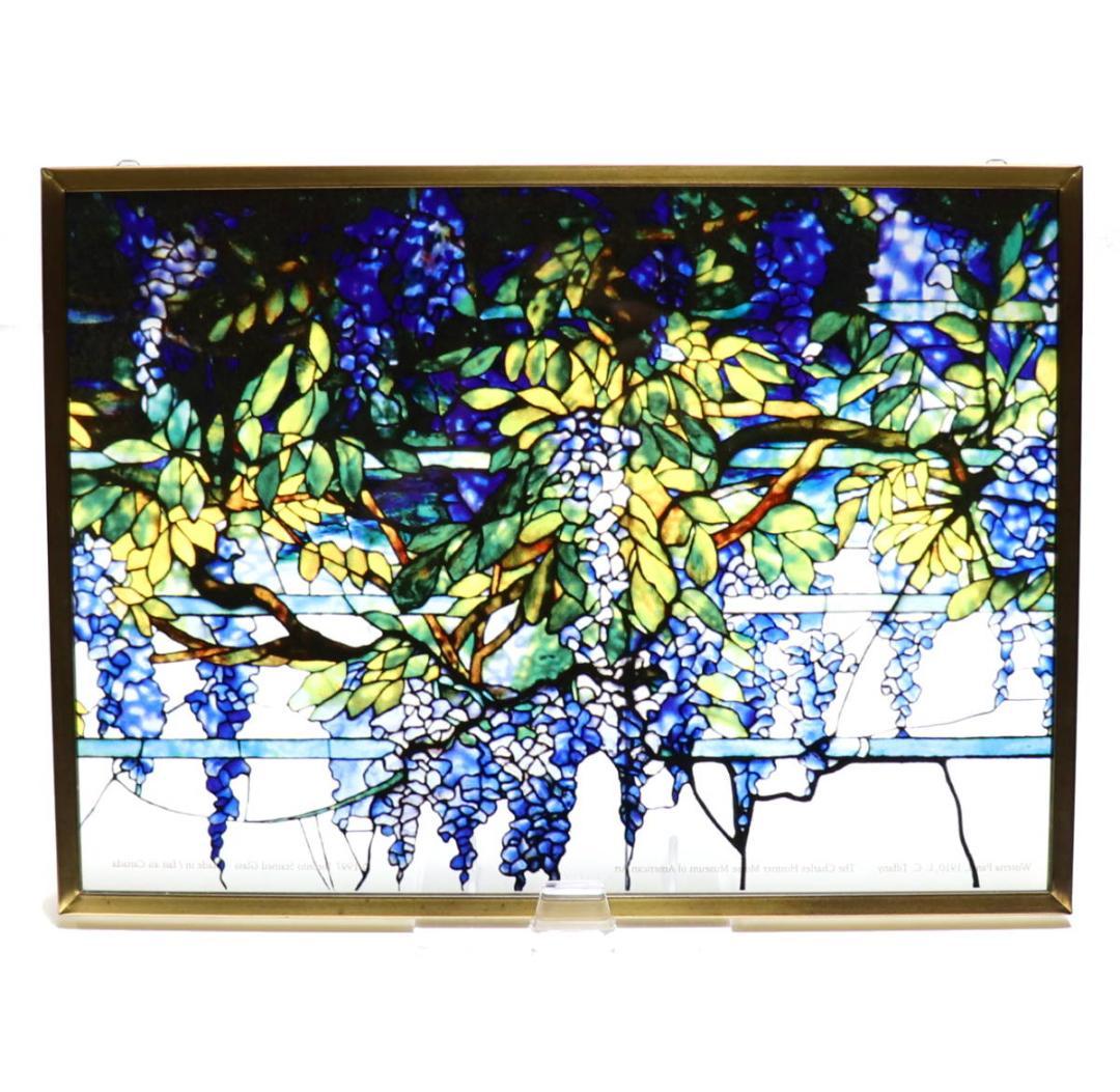 トランザム ティファニー ヴィンテージ ステンドグラス 藤の欄間 トロント