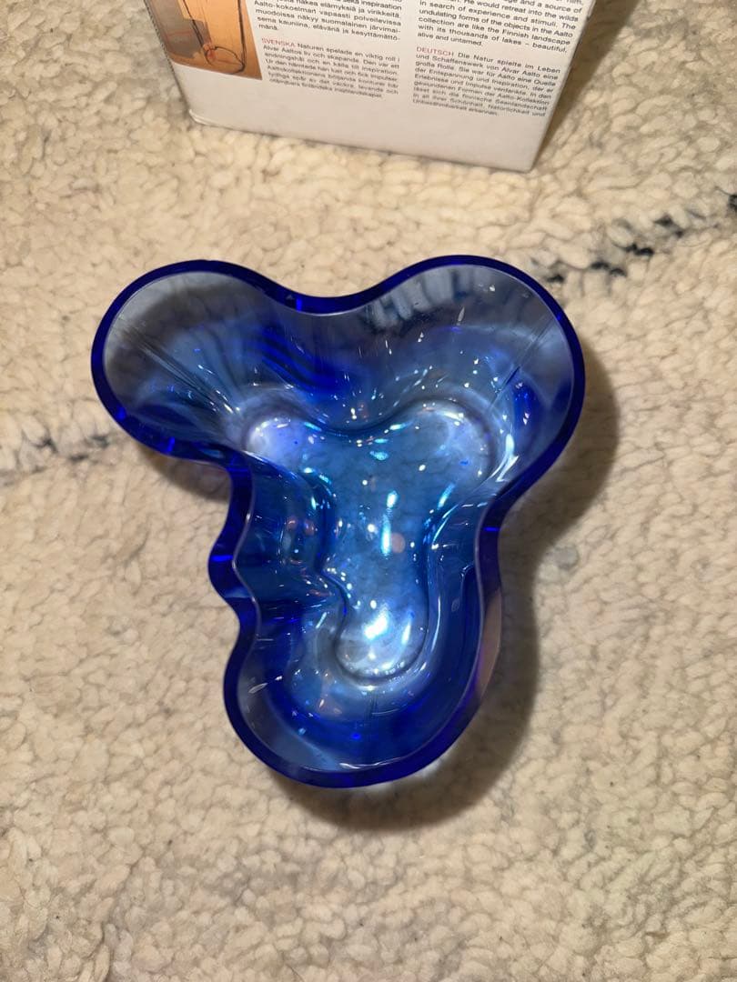 ブルー　アアルトベース　95mm イッタラ　