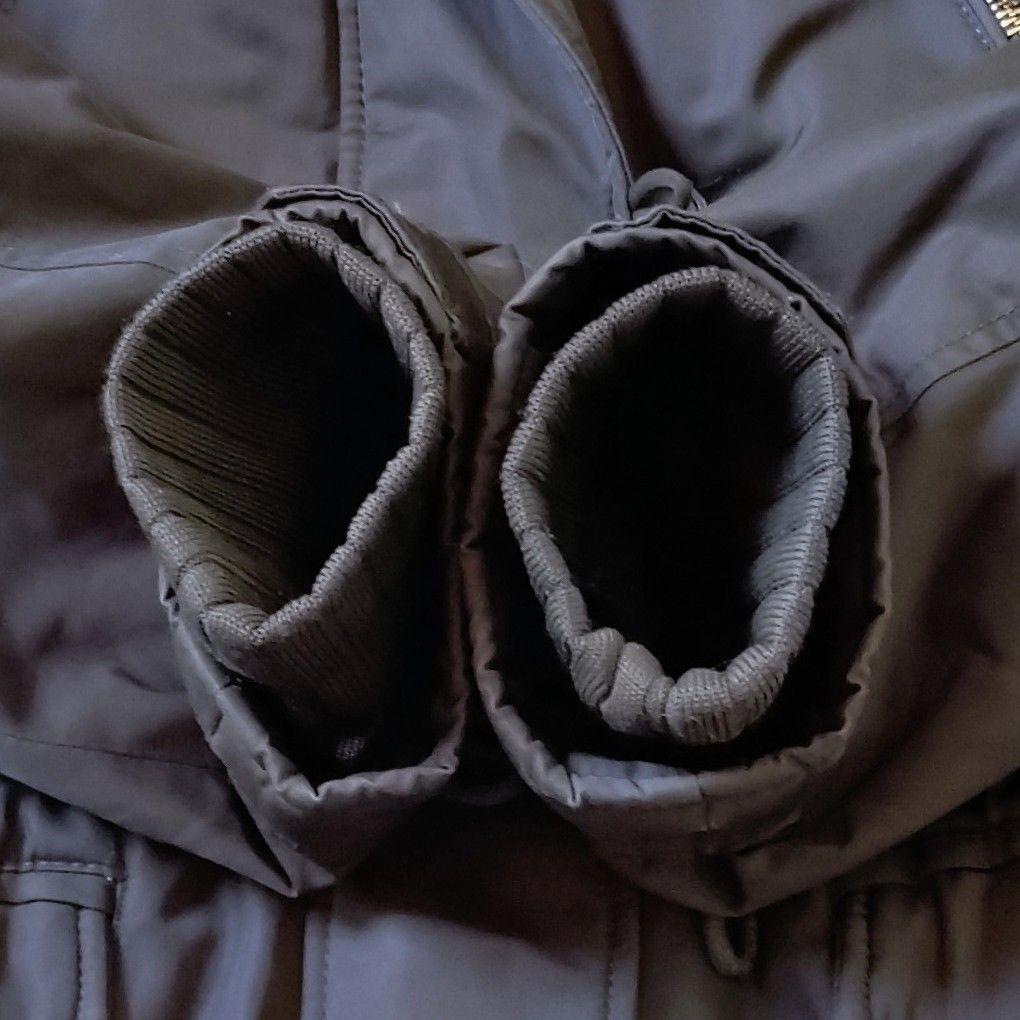 ZARA　フーデットファーコート　裏ボアレオパード　大きいサイズ　XL相当　美品