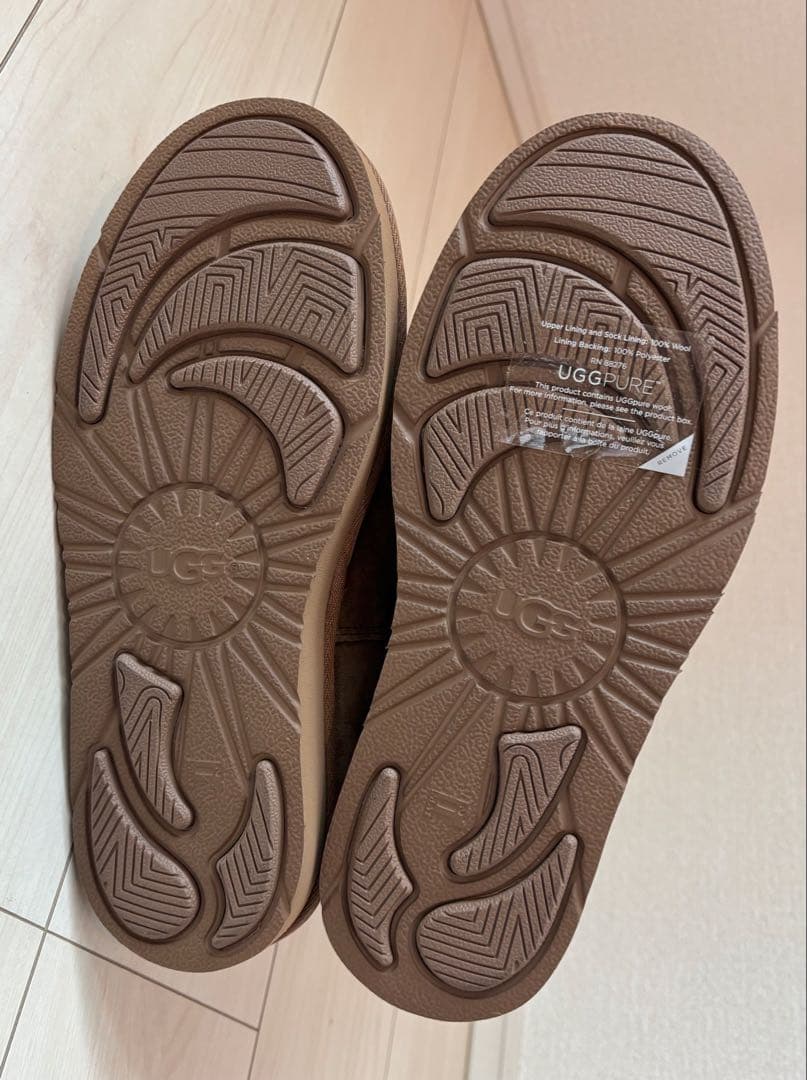 【新品】UGG ブラウン ムートンブーツ ジッパー付き