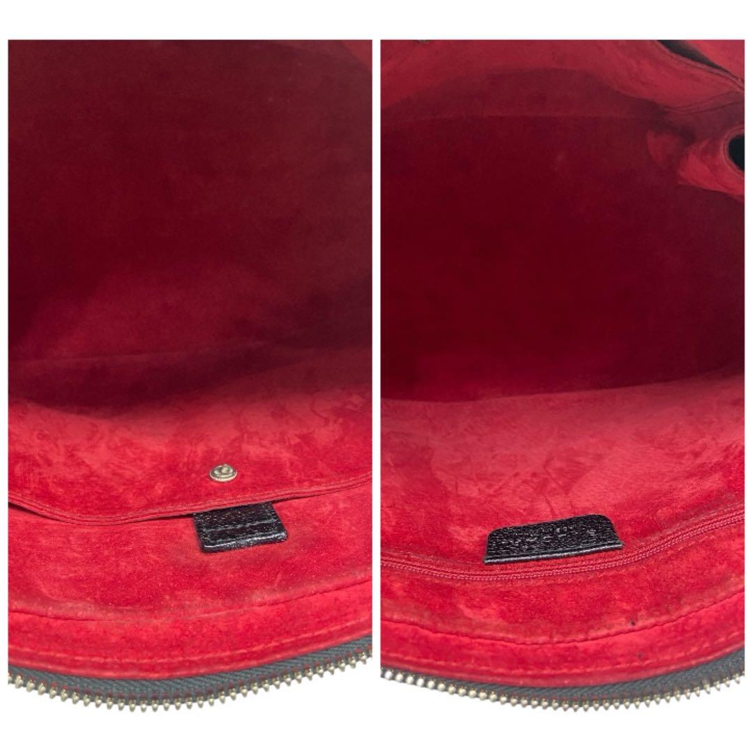 【美品】BVLGARIブルガリレザー 2WAY ショルダーバッグブラックA4可