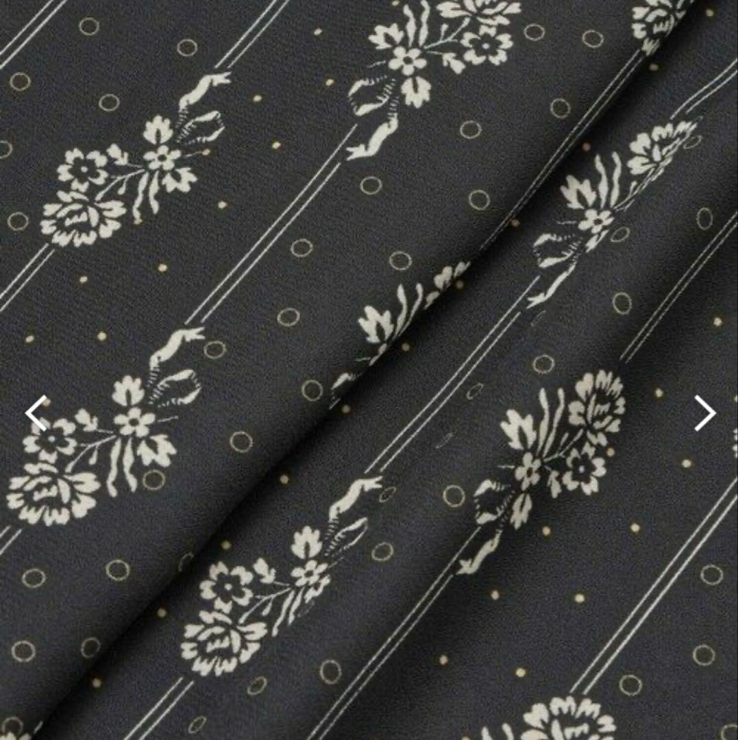 アルアバイル　プチフルールプリントブラウス　ブラック