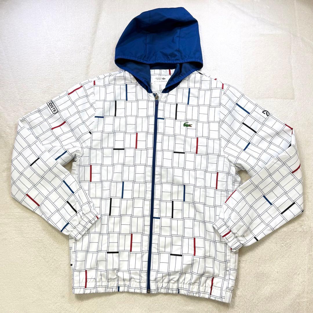 未使用‼️LACOSTE 幾何学模様 フードジャケットパンツ 上下セットアップ L