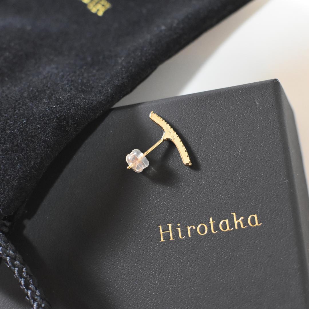 ■ Hirotaka ■ヒロタカ　 ショートバーダイヤモンド ピアス　　片耳