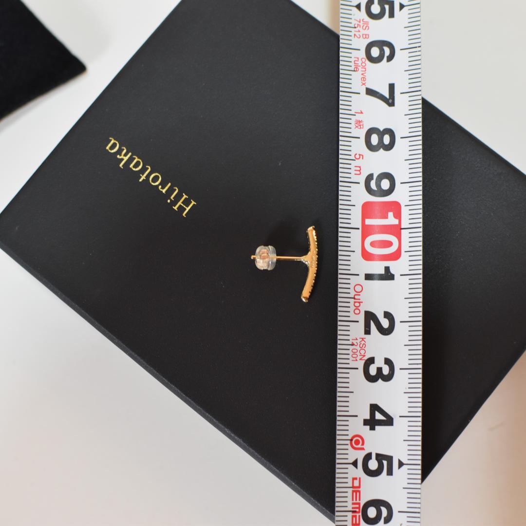 ■ Hirotaka ■ヒロタカ　 ショートバーダイヤモンド ピアス　　片耳