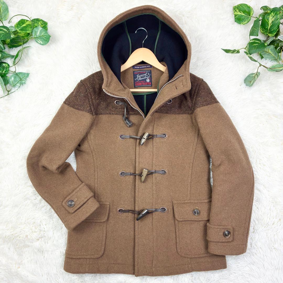 美品　ロンドントラディション　ジャーナルスタンダード別注　ツイード切替　ダッフル