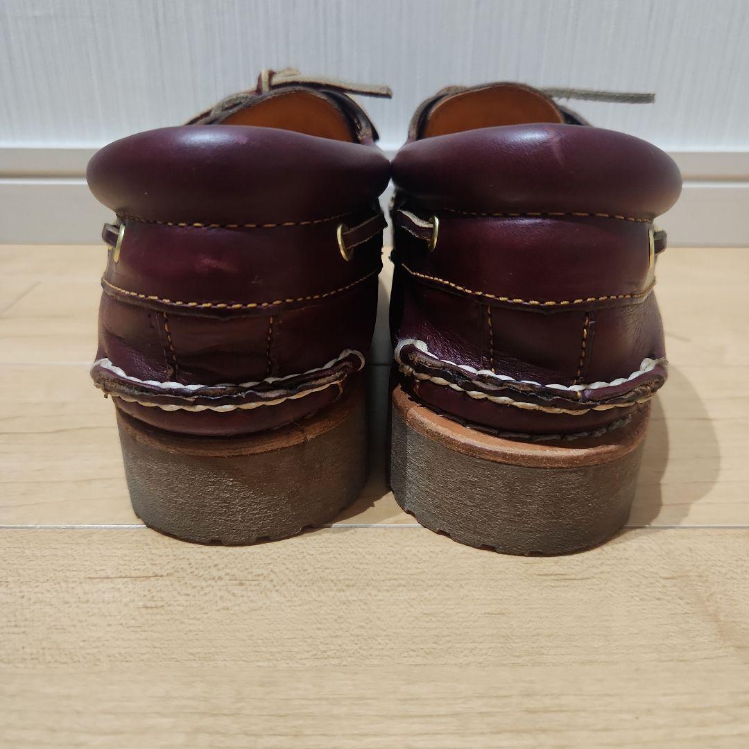 極美品　Timberland　モカシン25.5cm デッキシューズ3eye
