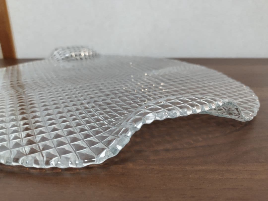 ●ボヘミアクリスタル ガラス プレート 大皿