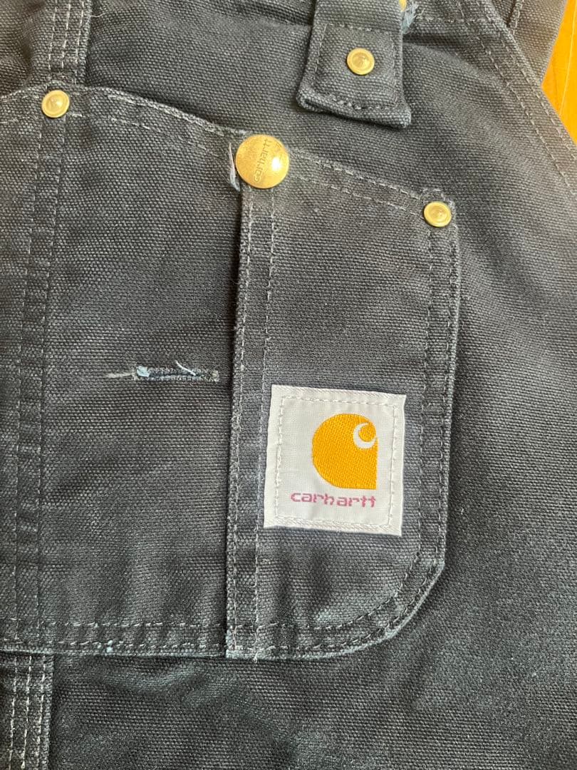 Carhartt ブラック オーバーオール　42×30