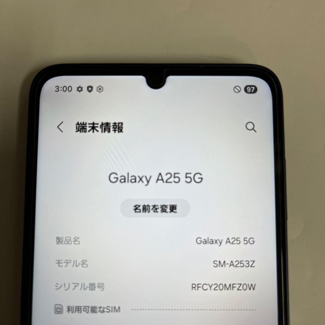【美品】Samsung Galaxy A25 5G 本体 ブラック本体＋ケース