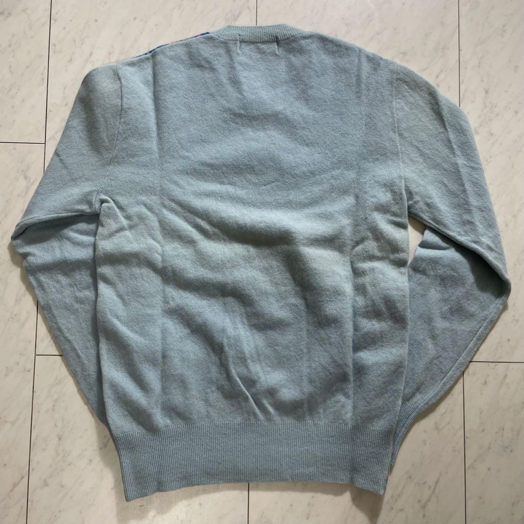 コムデギャルソンオムプリュス クルーネックニット 薔薇柄 ウール AD1988