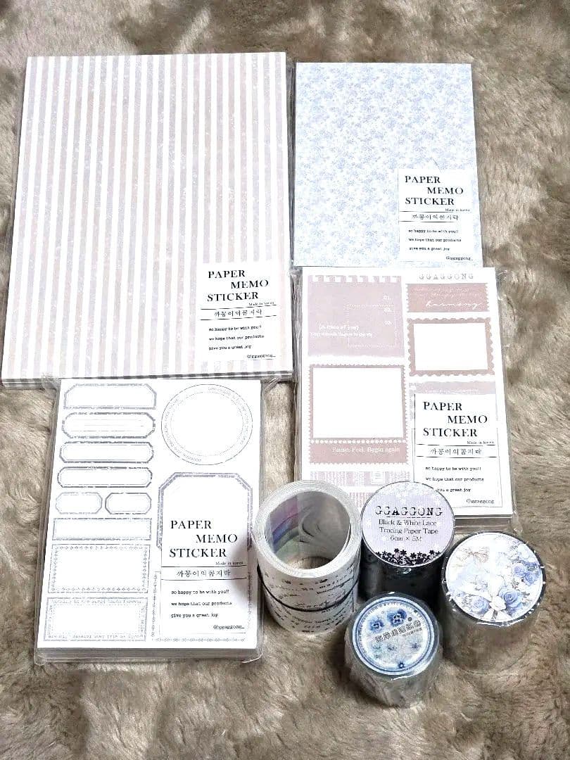 ggaggong様コラージュ素材セット　他海外マステ　8点