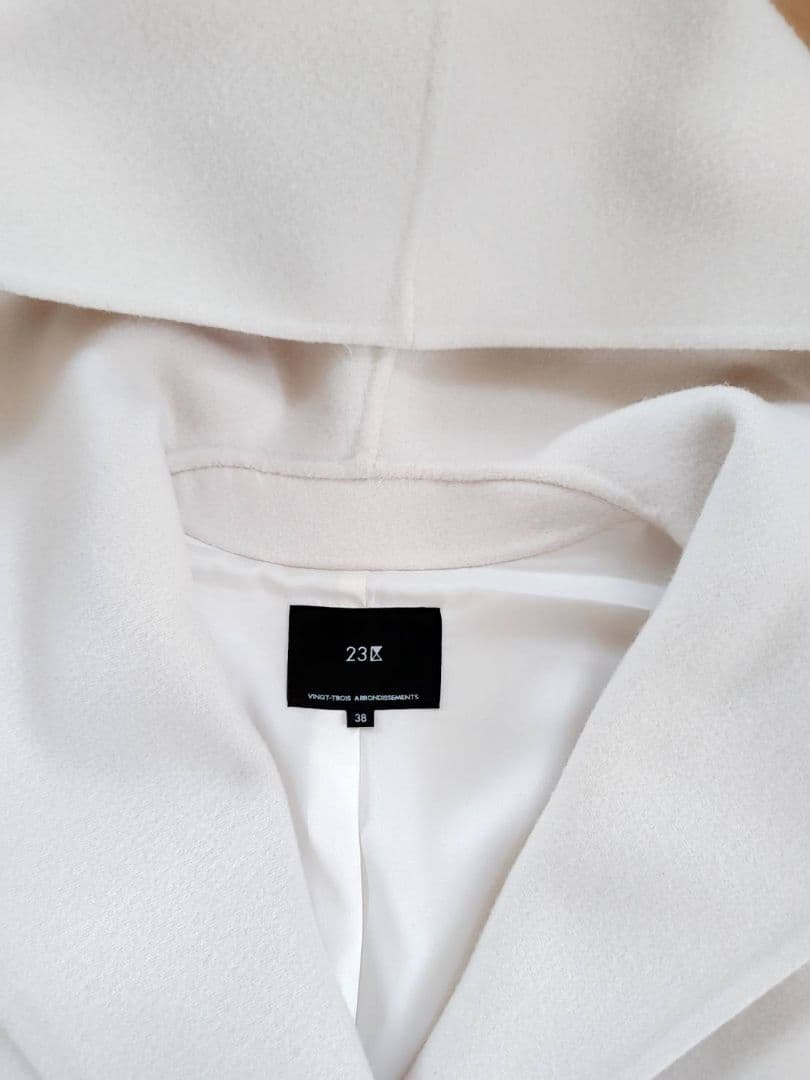 23区　定価6、5万　ウールリバー　フーデッドコート