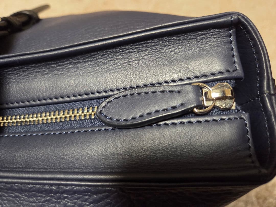 ソメスサドルボストンバックネイビー