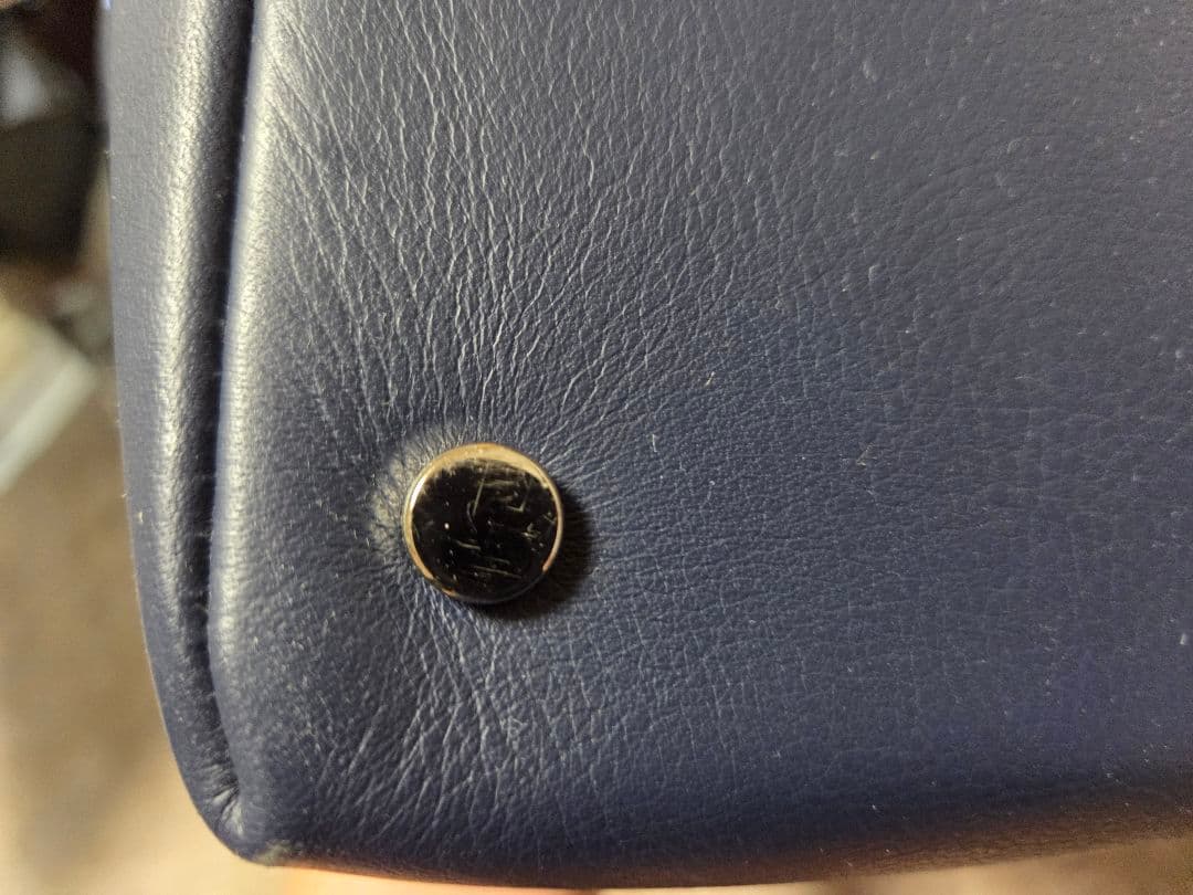 ソメスサドルボストンバックネイビー