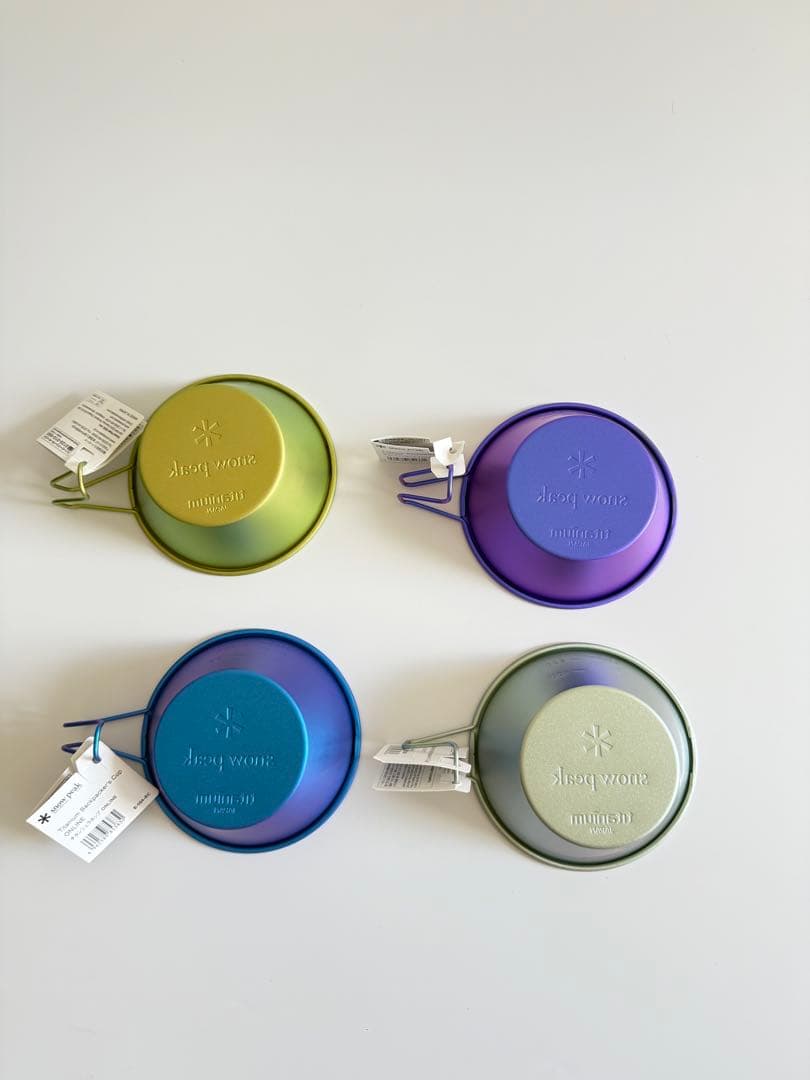  peak シェラカップ　4色セット　限定カラー