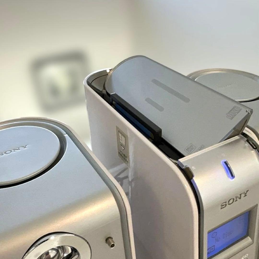 【極美品DE完動品】SONY MD CDミニコンポ LAM-Z05 ホワイト！