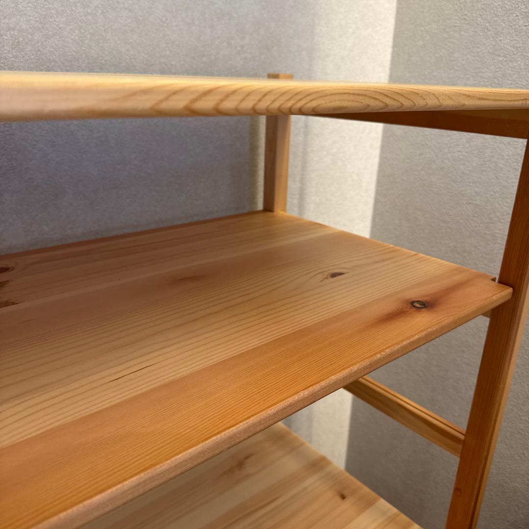 無印良品　パイン材ユニットシェルフ　８６ｃｍ幅　中　棚板2枚付き