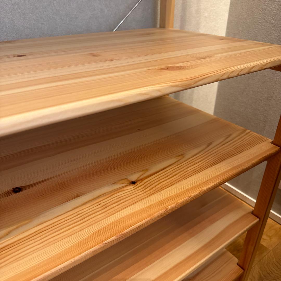 無印良品　パイン材ユニットシェルフ　８６ｃｍ幅　中　棚板2枚付き