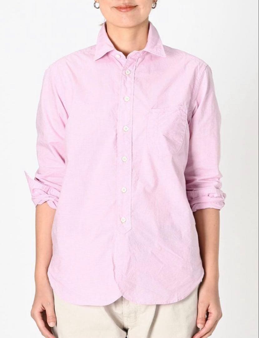 45R スーピマオーガニックバチストの908ローファーシャツ　M~L