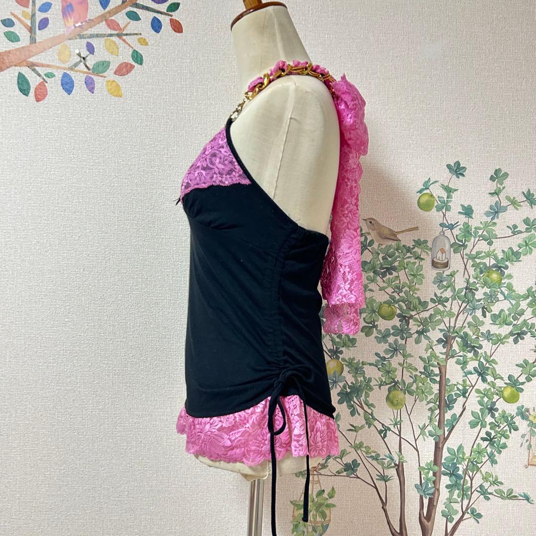 MARS レア　レースおりぼんチェーンキャミ