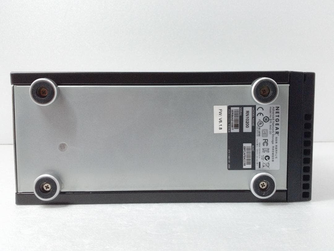 NETGEAR ReadyNAS 102　HDD 4TB(2TBx2個)付属