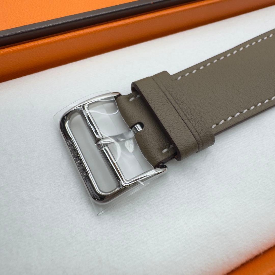 2730 ほぼ未使用　Apple Watch エルメス　エトゥープ　レザーバンド