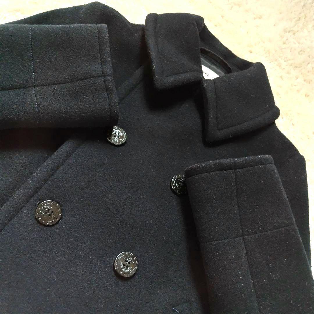 HYKE　ハイク　ピーコート　Pコート　ウール　羊毛　ネイビー　green　２