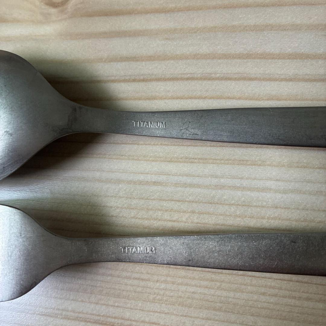 MIZO ミゾー　チタン製　フォーク、スプーン　2点セット