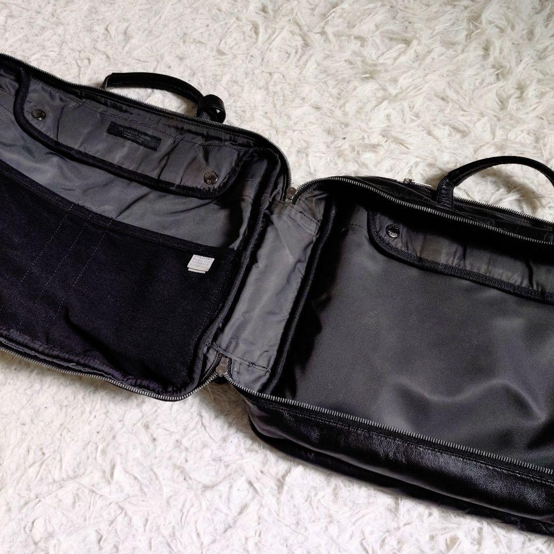 LUGGAGE LABEL　ELEMENT　ブリーフケース　レザー　ブラック