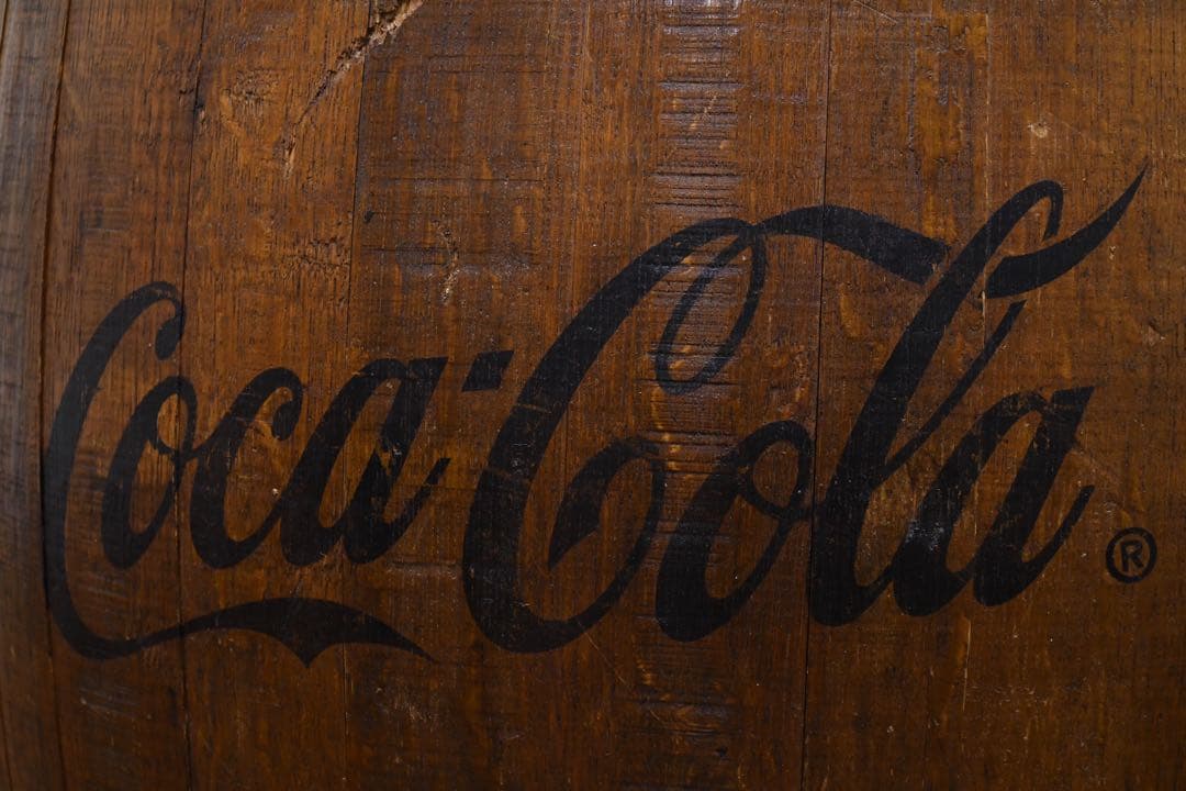 EBK55 コカ・コーラ バレルテーブル 古材 ヴィンテージ カウンターテーブル