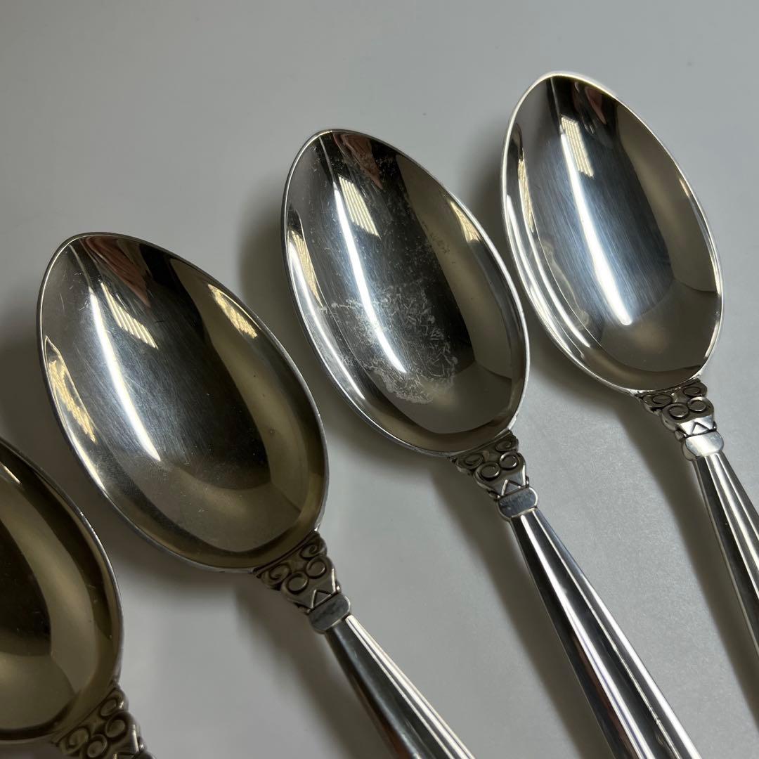 ジョージ ジェンセン エコーン 925sterling ディナースプーン 6本