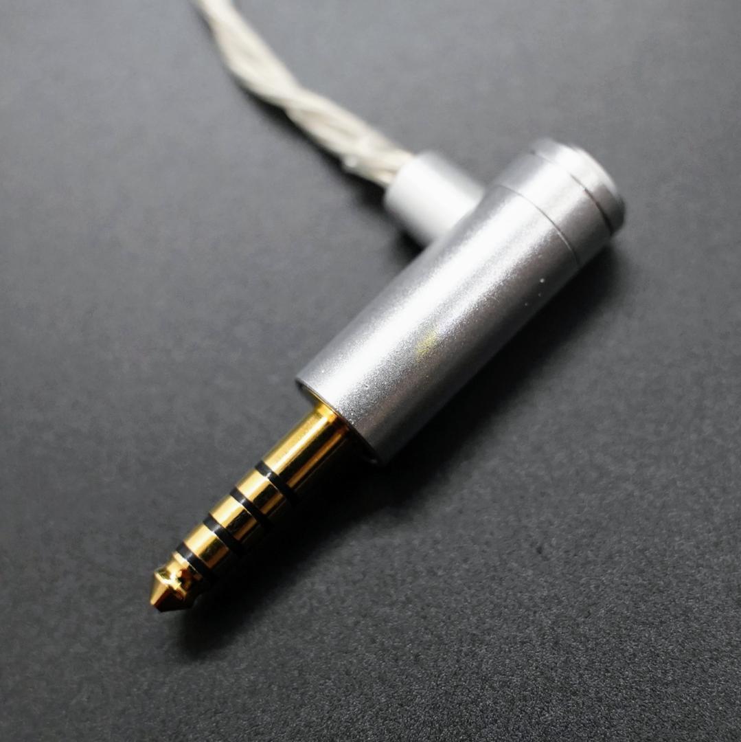 最高峰7N 超冷凍製単結晶銅銀メッキ！リケーブル2Pin/4.4mmL字バランス