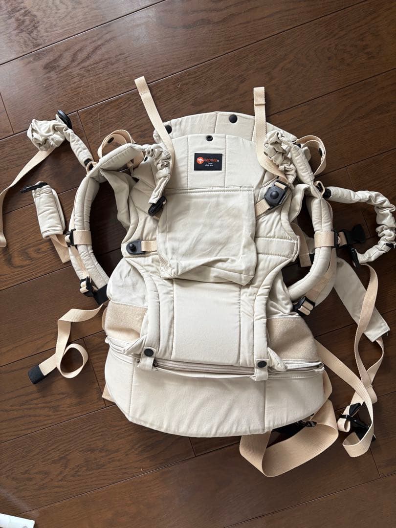 napnap ふたご抱っこひも　ベージュ