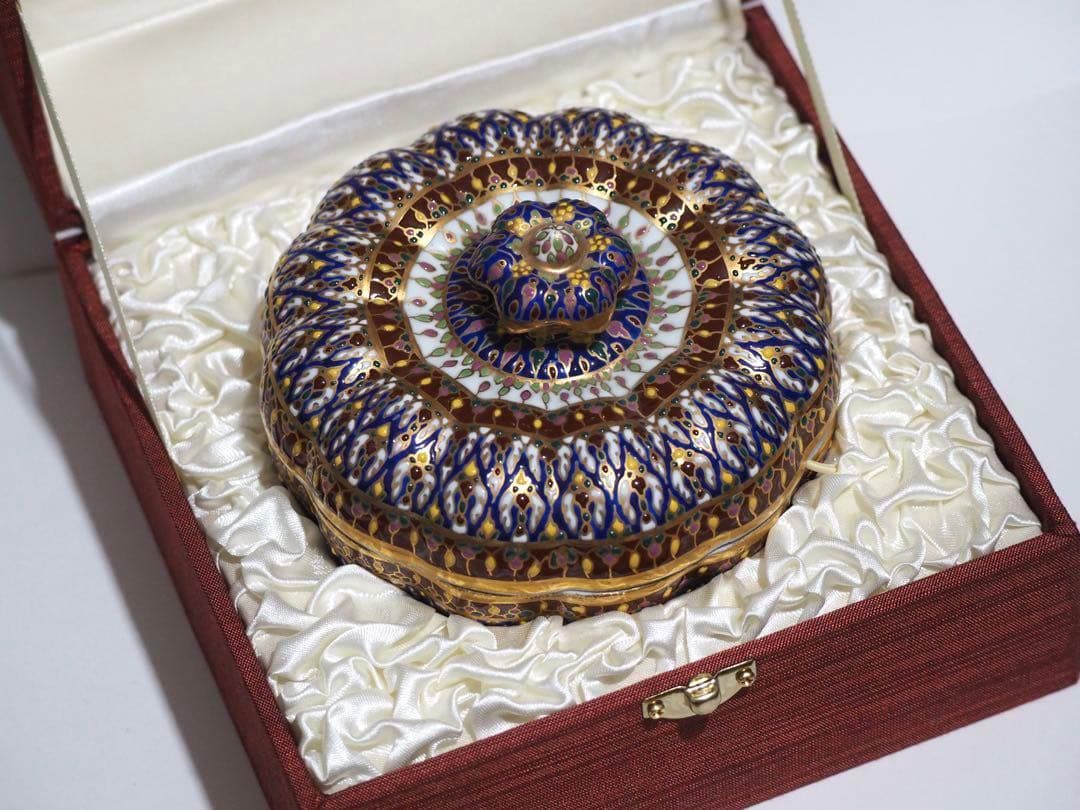 未使用　タイ土産　ハンカチ　ベンジャロン焼き 蓋物　まとめ売り